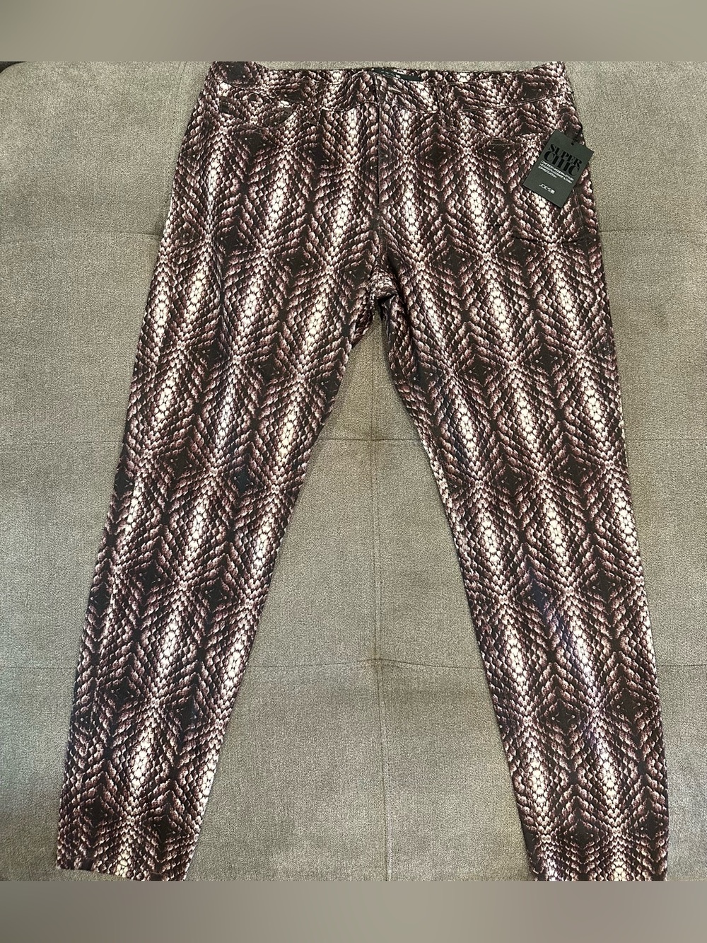 NWT Joe’s Jeans The Skinny Ankle Python Mid-rise Reptile Print Pants Size 31